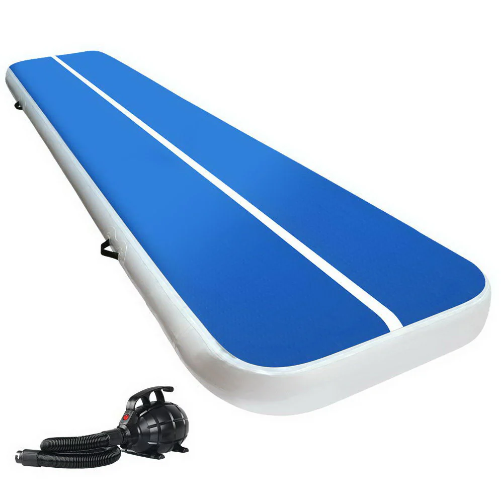 Everfit 4M Air Track Gymnastics Tumbling Exercise Yoga Mat with Pump Inflatable