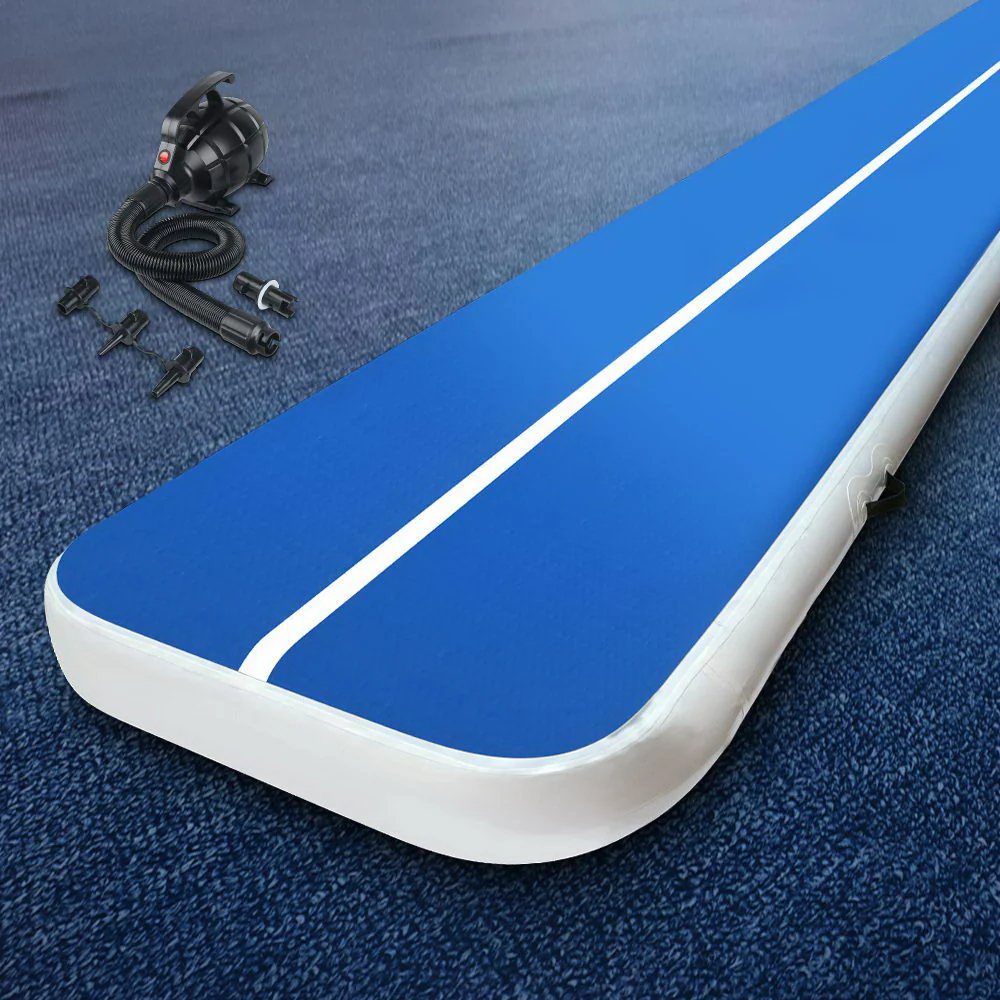 Everfit 4M Air Track Gymnastics Tumbling Exercise Yoga Mat with Pump Inflatable - Image 8
