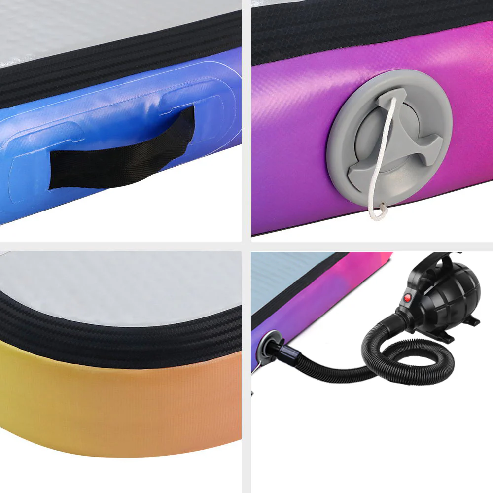 Everfit 5M Air Track Gymnastics Tumbling Exercise Mat with Pump Inflatable (Coloured) - Image 4
