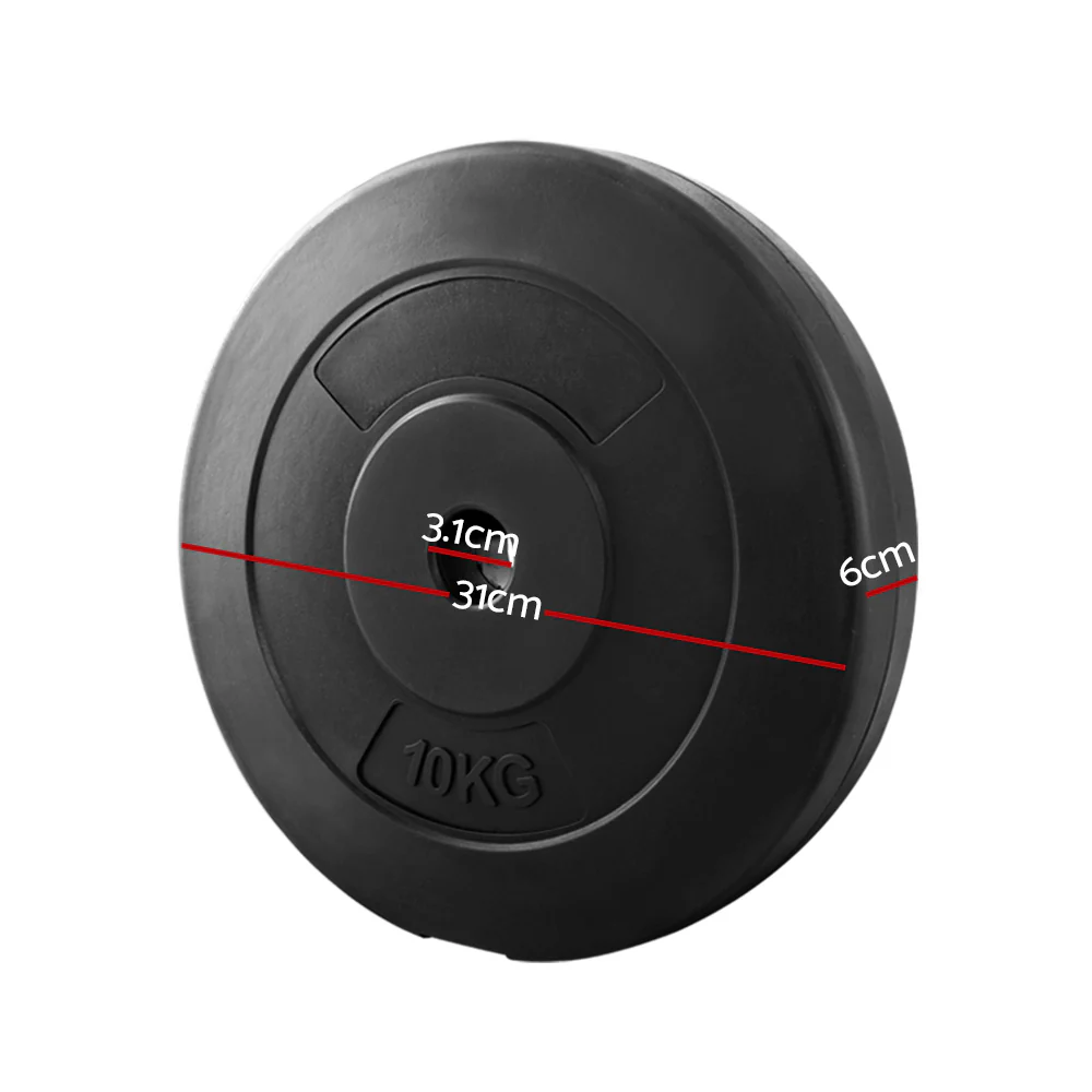 Everfit Weight Plates Standard 2X 10kg Barbell Plate Weight Lifting - Image 3