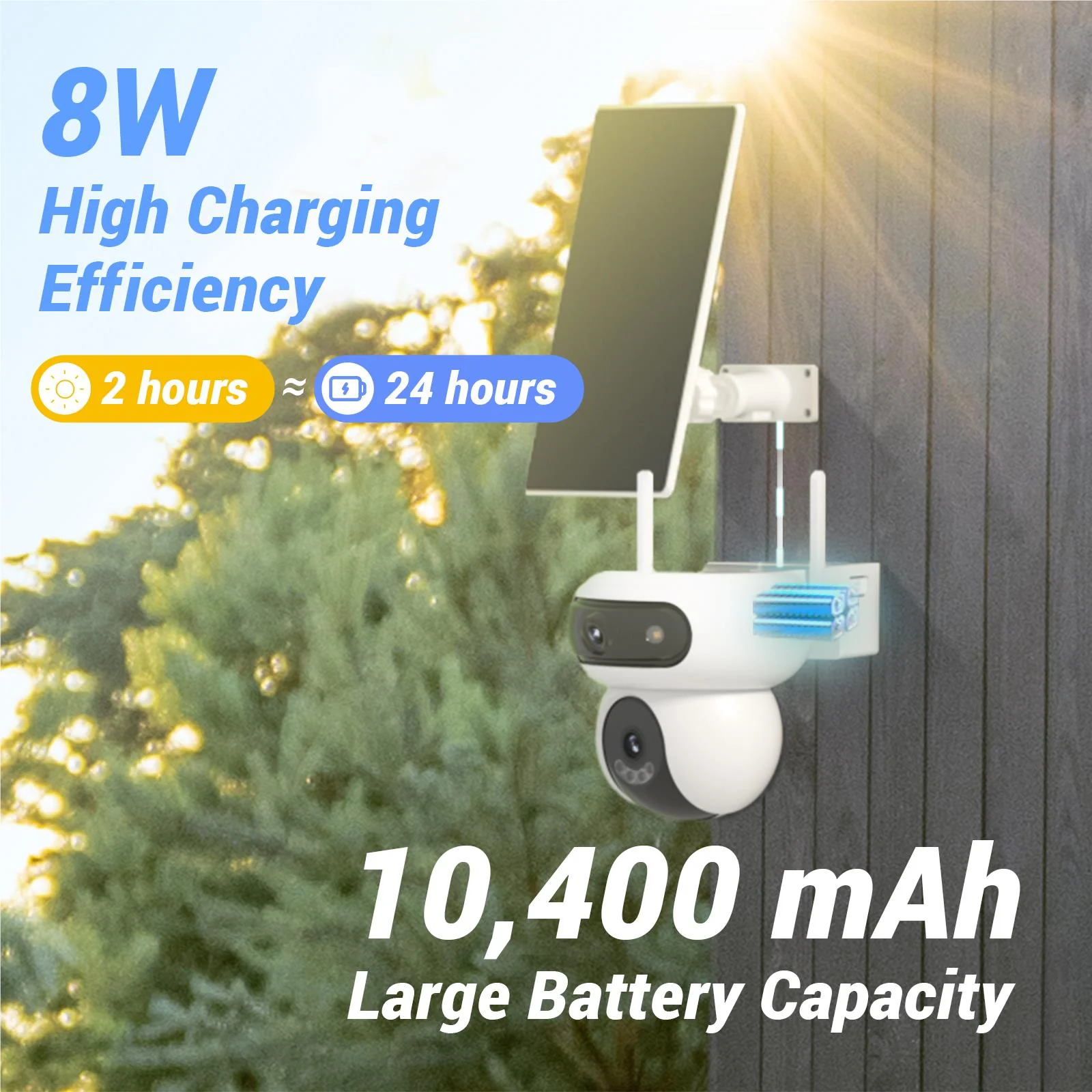 EzViz Dual 2K Security Camera with Solar Panel - Image 8