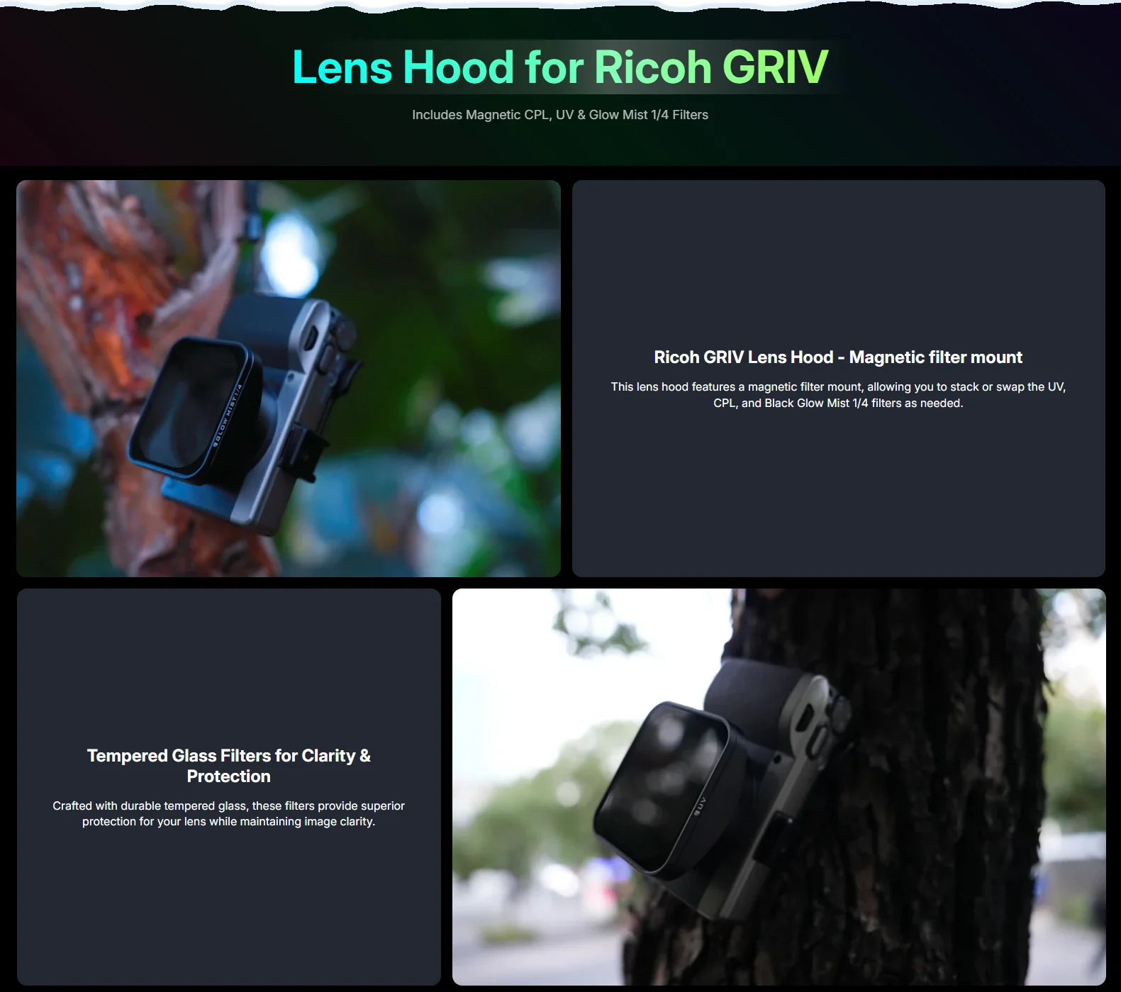 Freewell Real Lens Hood for Ricoh GR IV (Black) - Image 3