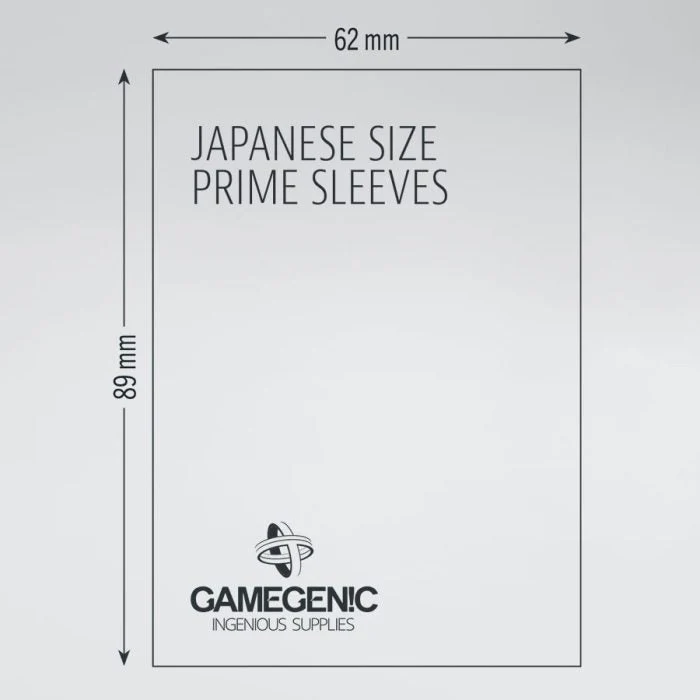 Gamegenic Prime Japanese Sized Sleeves - Size Code PINK - Sleeve Colour Purple 62mmx89mm 60 Sleeves Per Pack - Image 3