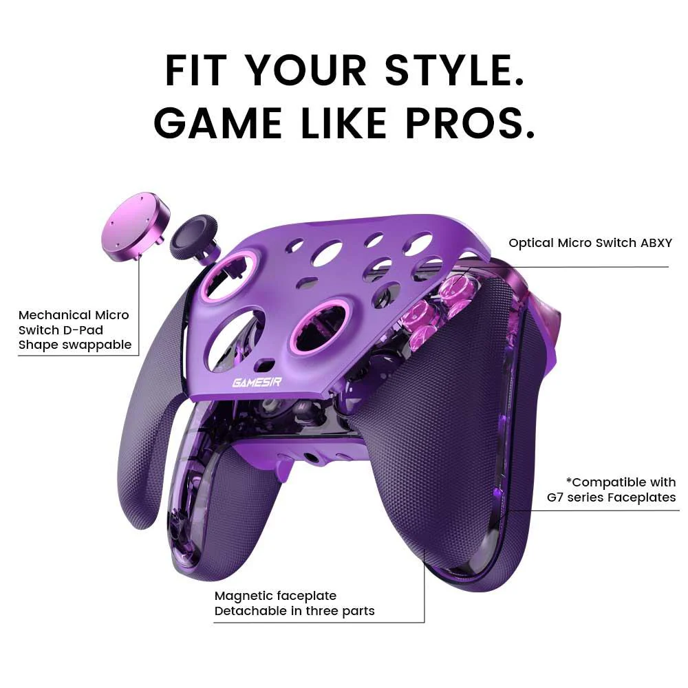 GameSir G7 Pro Wireless Controller for PC & Mobile - Wired for Xbox (Plum Purple) - Image 13