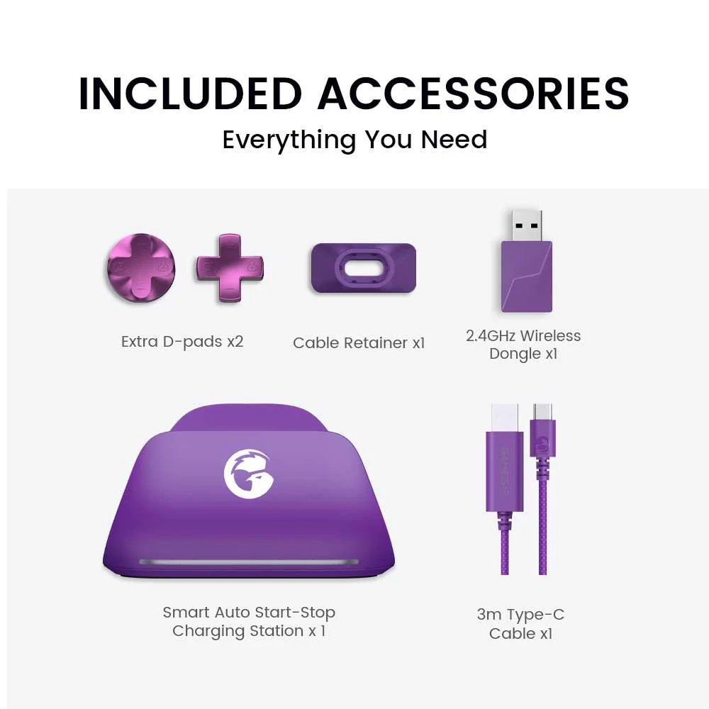 GameSir G7 Pro Wireless Controller for PC & Mobile - Wired for Xbox (Plum Purple) - Image 15