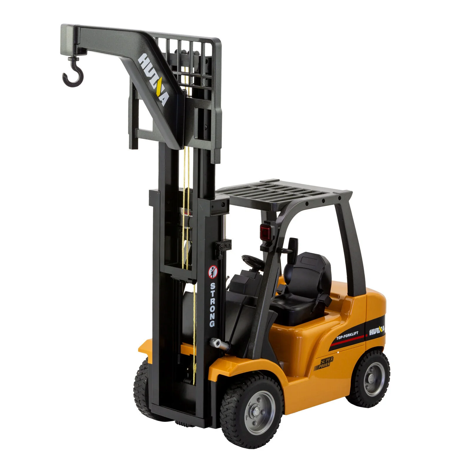 Gem Toys 1:10 Scale 2.4G 8-Channel Metal Remote Control Forklift Construction Vehicle with Lifting Function & Sound - Image 6