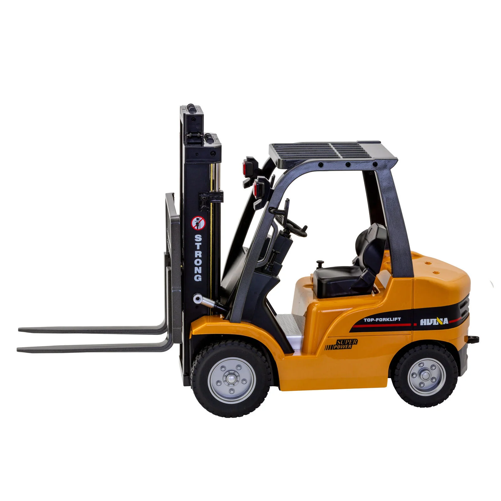 Gem Toys 1:10 Scale 2.4G 8-Channel Metal Remote Control Forklift Construction Vehicle with Lifting Function & Sound - Image 9