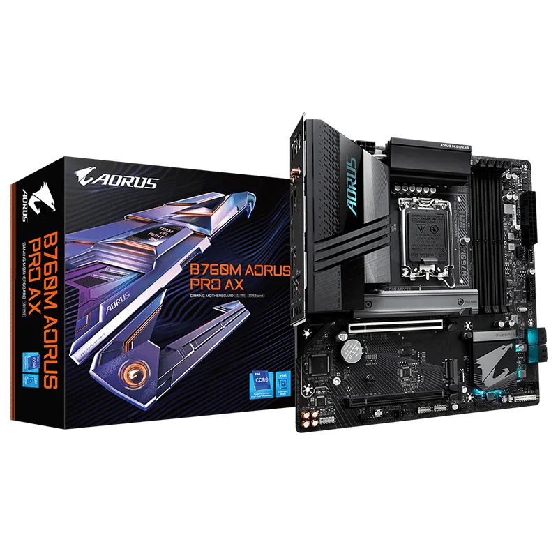 Gigabyte B760M Aorus Pro AX LGA 1700 mATX Motherboard (B760M-AORUS-PRO-AX)
