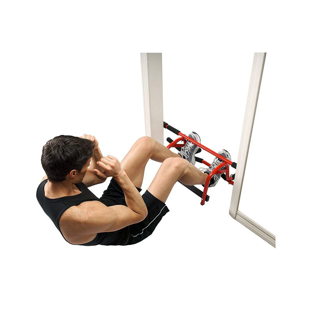 GoFit Elevated Chin Up Station Pull Door Mount Workout Exercise Bar 291x914mm - Image 3