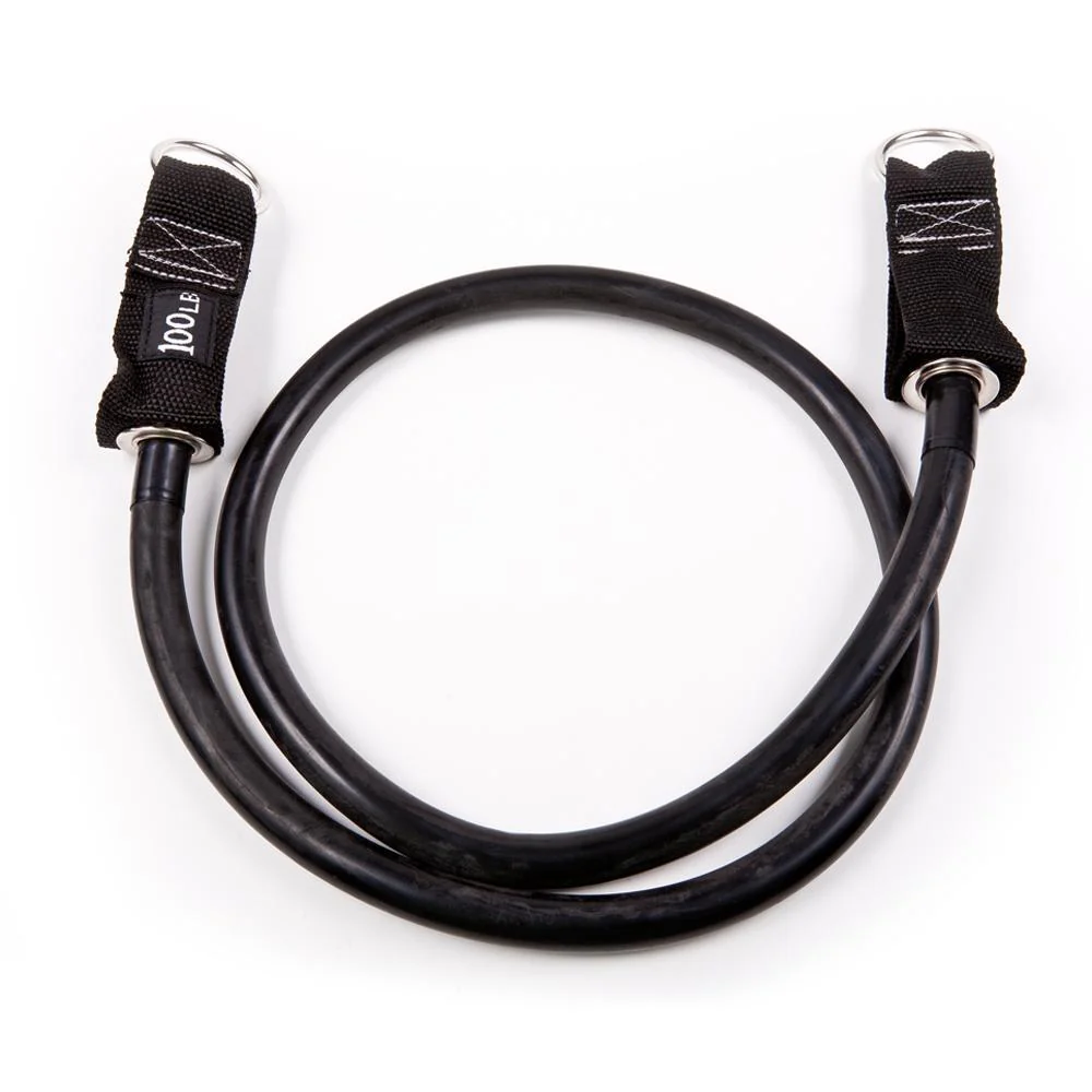 GoFit Extreme 137cm 100lbs/45kg Fitness/Gym Power Tube for Strength Training BLK