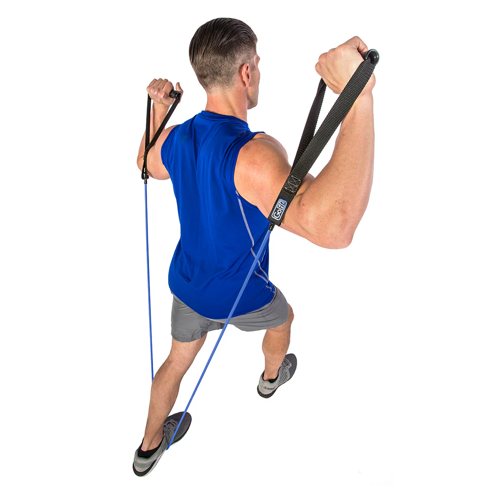 GoFit Gym Active 40lbs Resistance Training Light Power Tube with Door anchor - Image 4