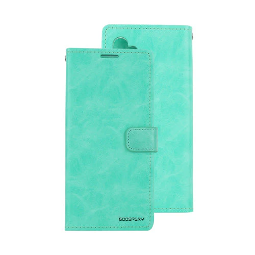 Goospery Bluemoon Diary for Galaxy S10 in Black, Brown, Gold, Mint, Navy, Red, Rose Gold, Wine - Mint