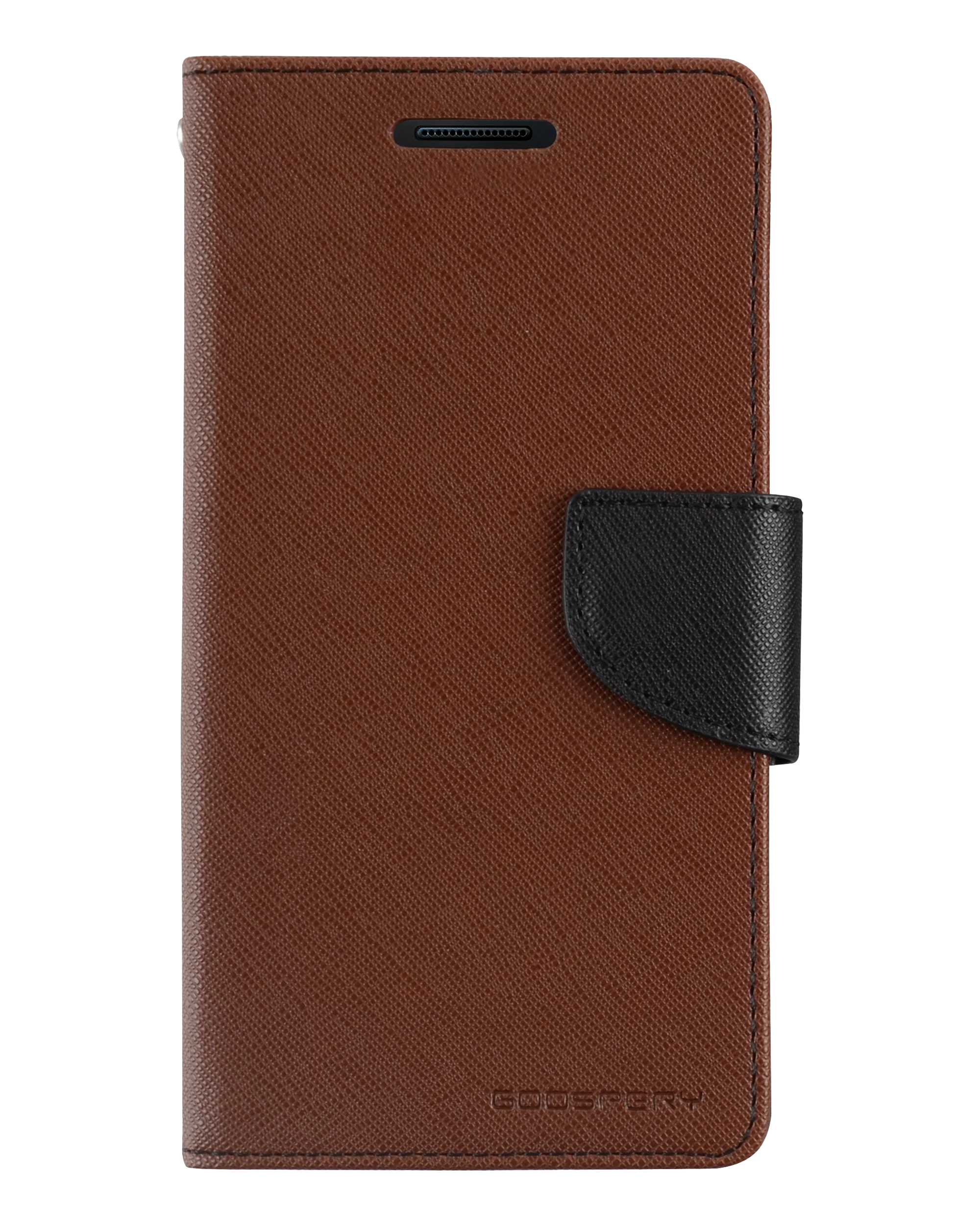 Goospery Fancy Diary for iPhone XR - Black/Brown - Image 3