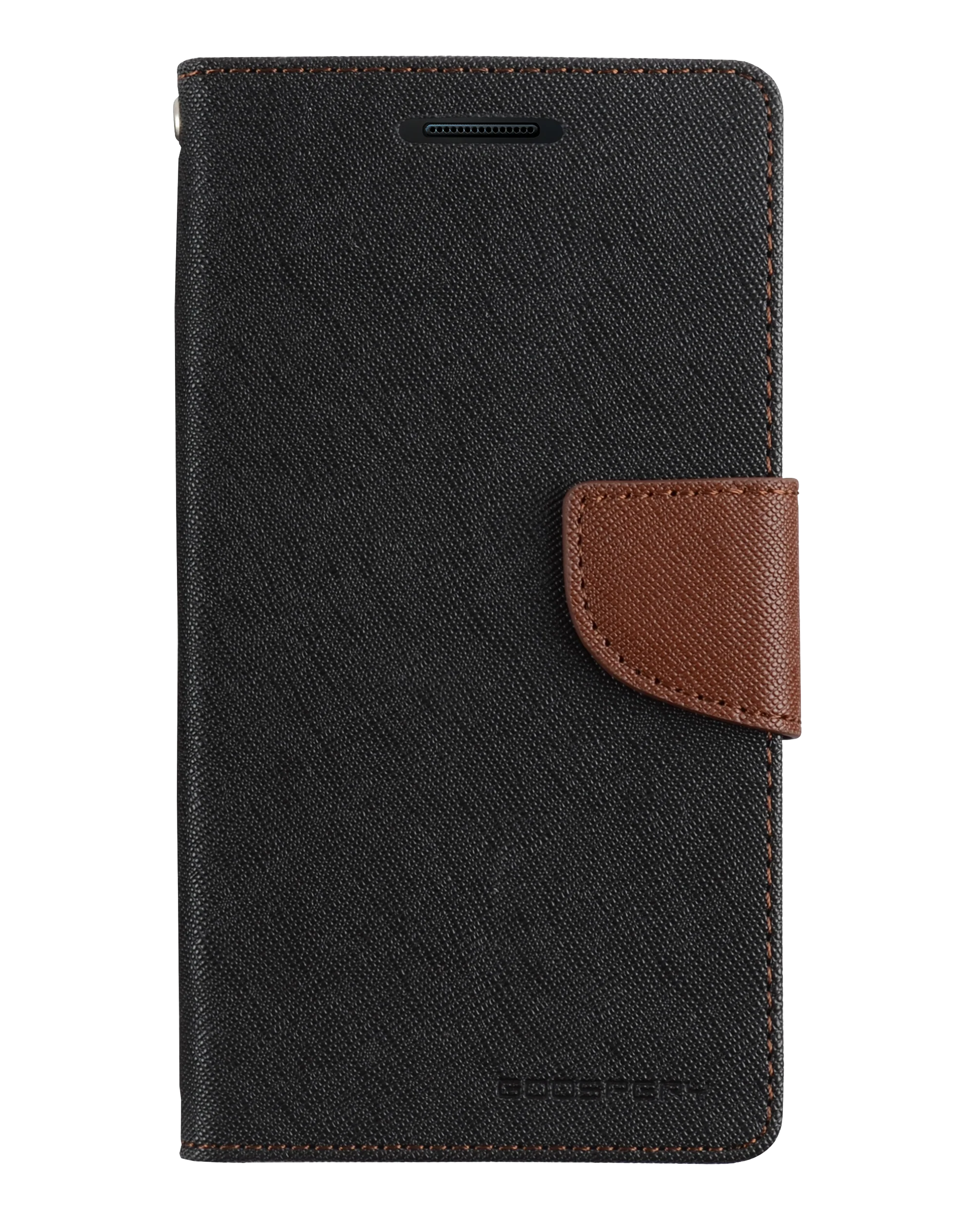 Goospery Fancy Diary for iPhone XR - Brown/Black