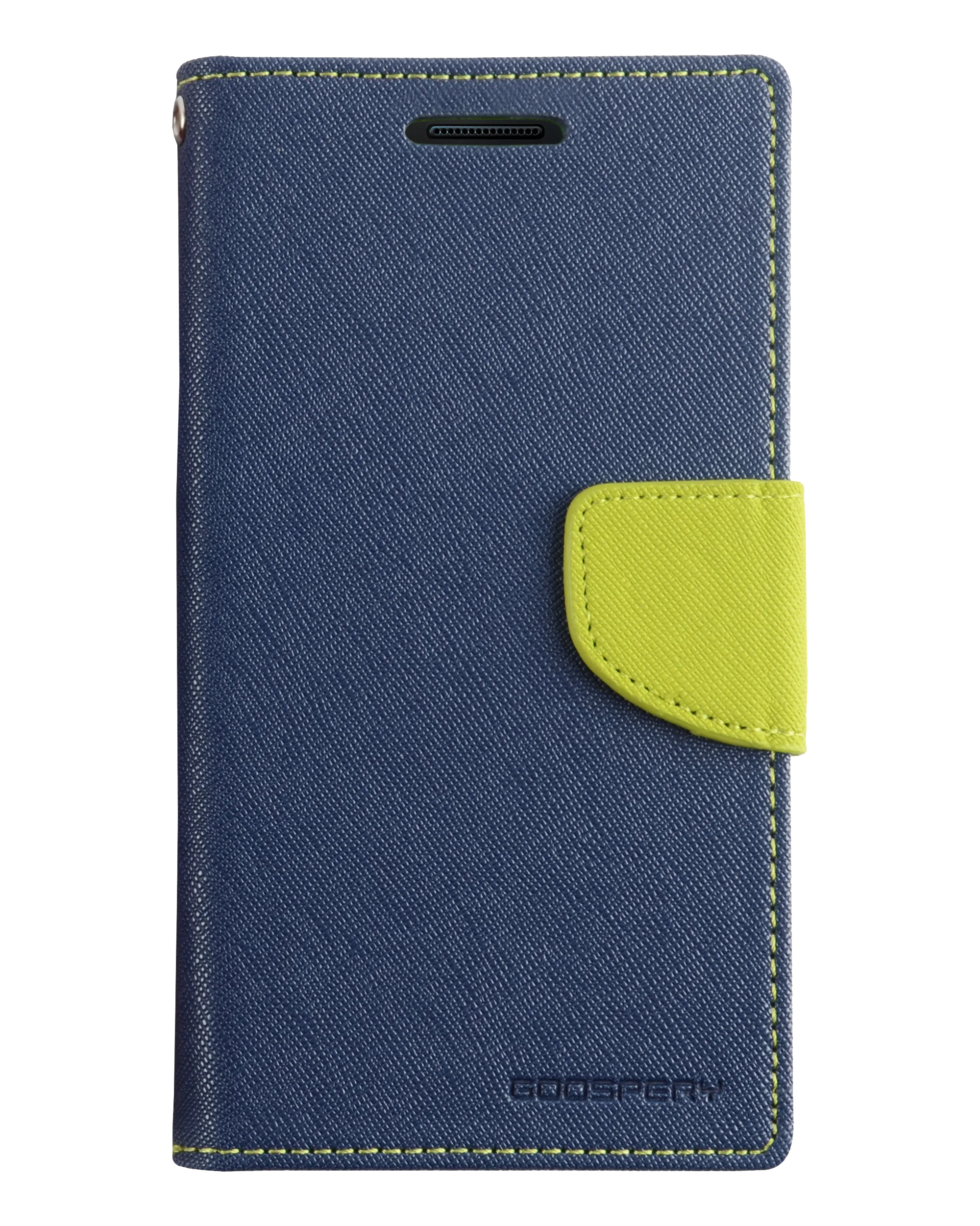 Goospery Fancy Diary for iPhone XR - Navy/Lime