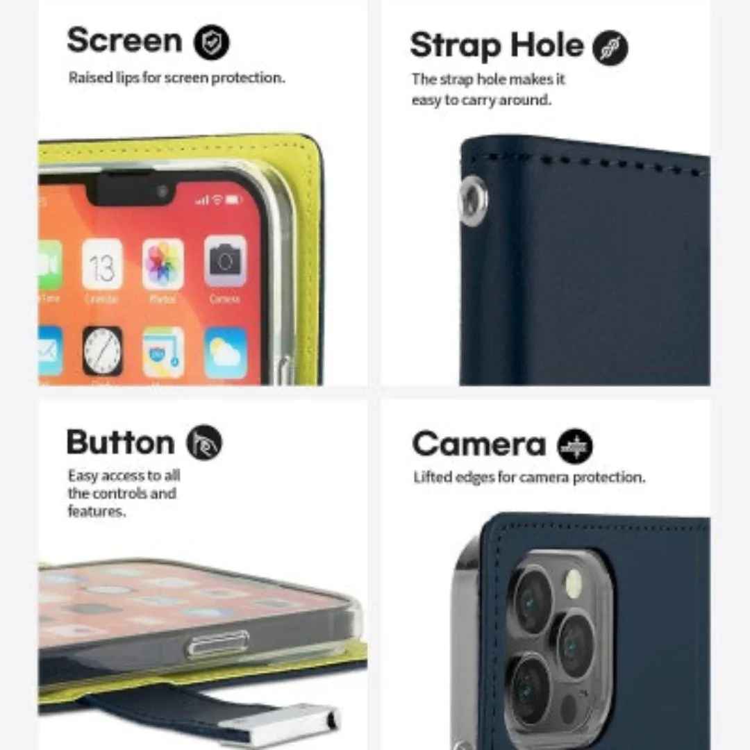 Goospery Rich Diary for iPhone 16 - Rose Gold - Image 4