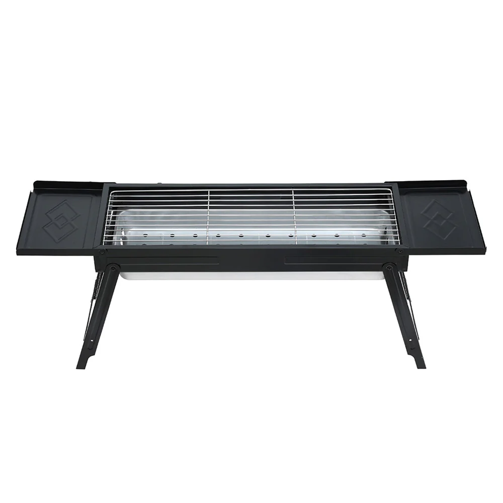 Grillz Charcoal BBQ Grill Smoker Portable Barbecue Outdoor Foldable Camping - Image 4
