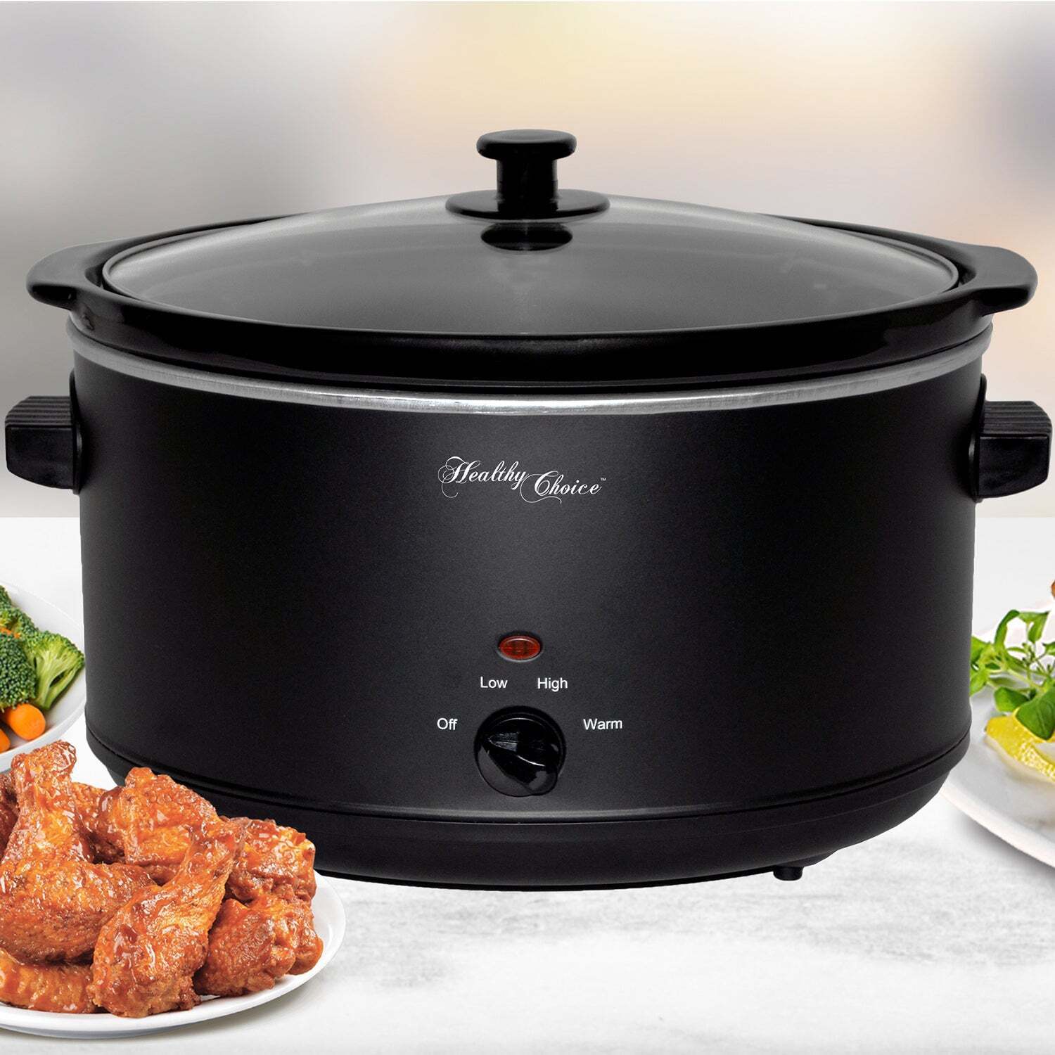 Healthy Choice 8L 300W Slow Cooker (Black) - Image 2