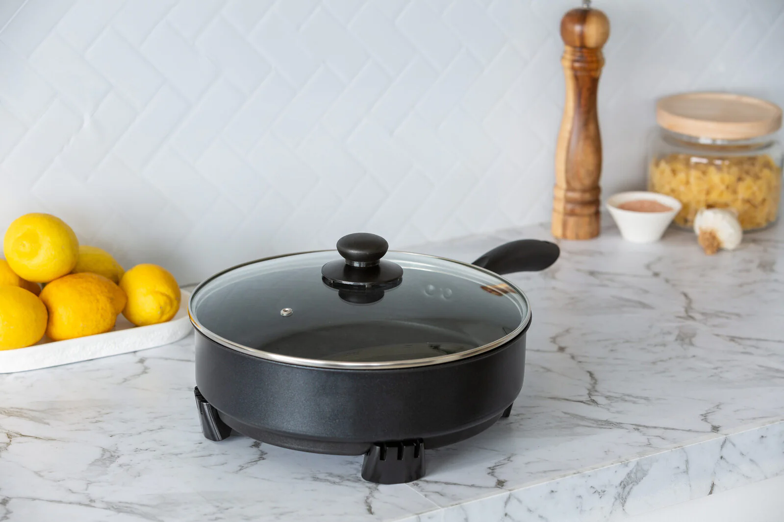 Healthy Choice Non-Stick Electric Skillet Fry Pan - Image 2