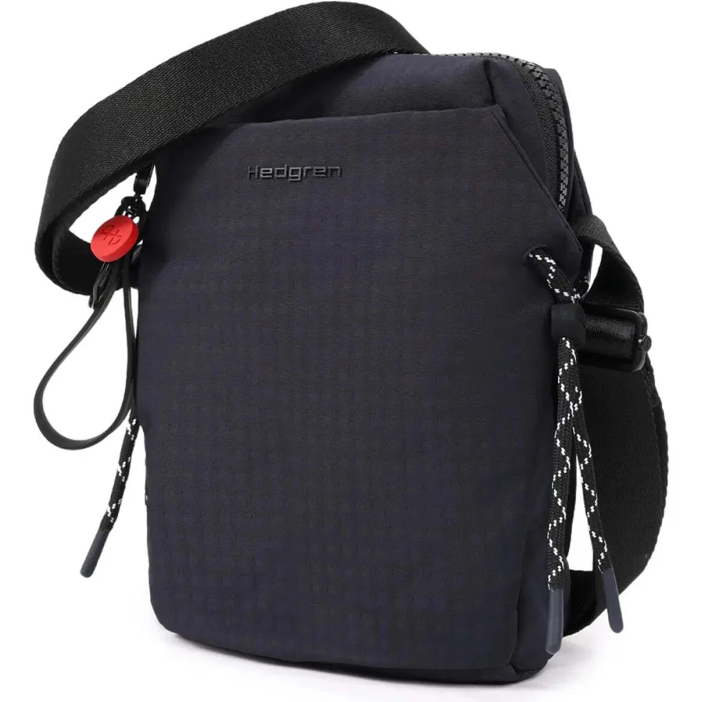Hedgren Sipho Expandable Pocket Water-Repellent Phone Bottle Bag Vulcan Blue - Image 3