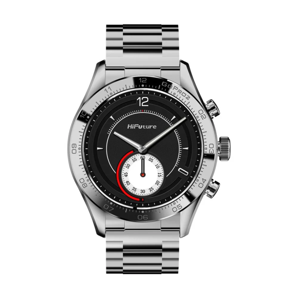HiFuture GO PRO2 Sports/Fitness Bluetooth Smart Watch 1.32" AMOLED Display (Silver) - Image 3