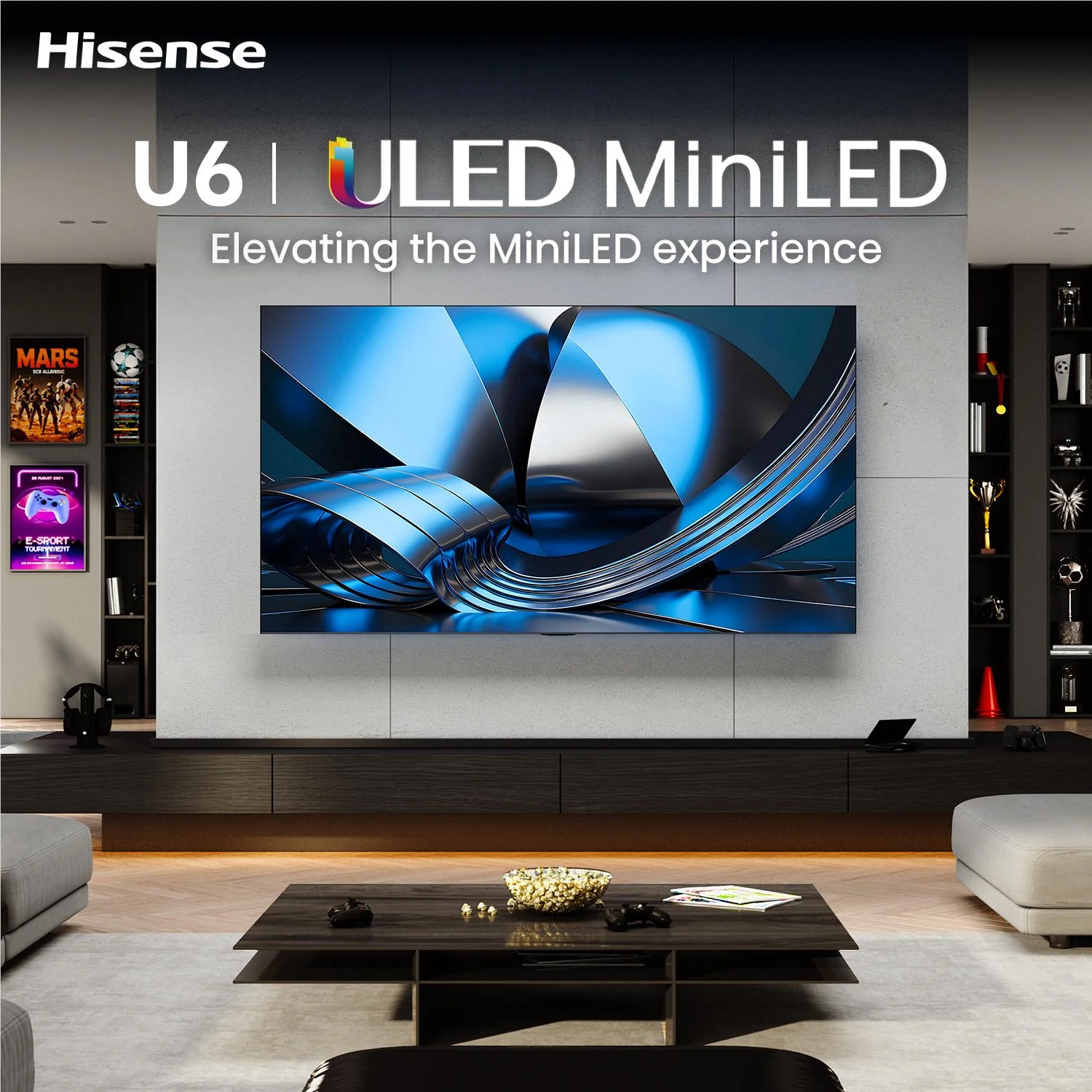 Hisense 100" U6SAU Mini-LED Hi-QLED 4K Smart AI TV [2026] - Image 6
