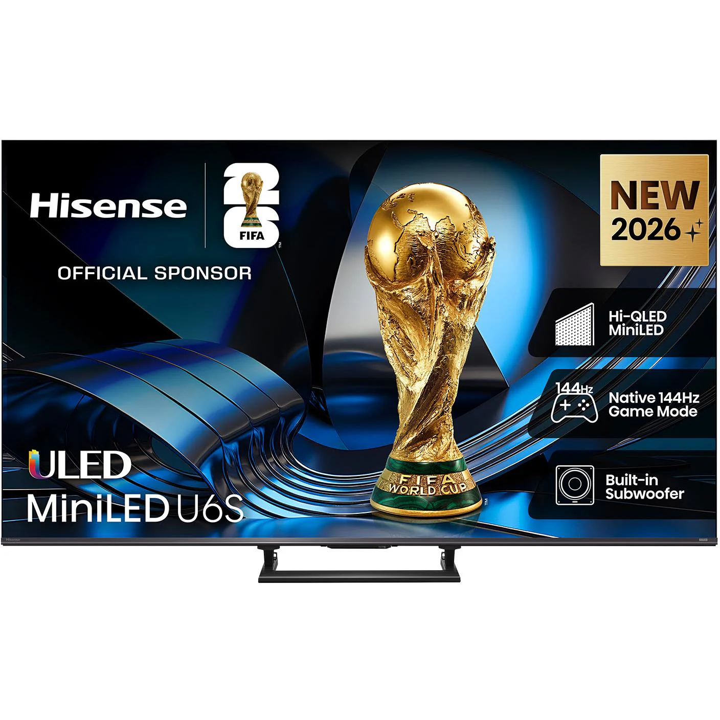 Hisense 65" U6SAU Mini-LED Hi-QLED 4K Smart AI TV [2026]