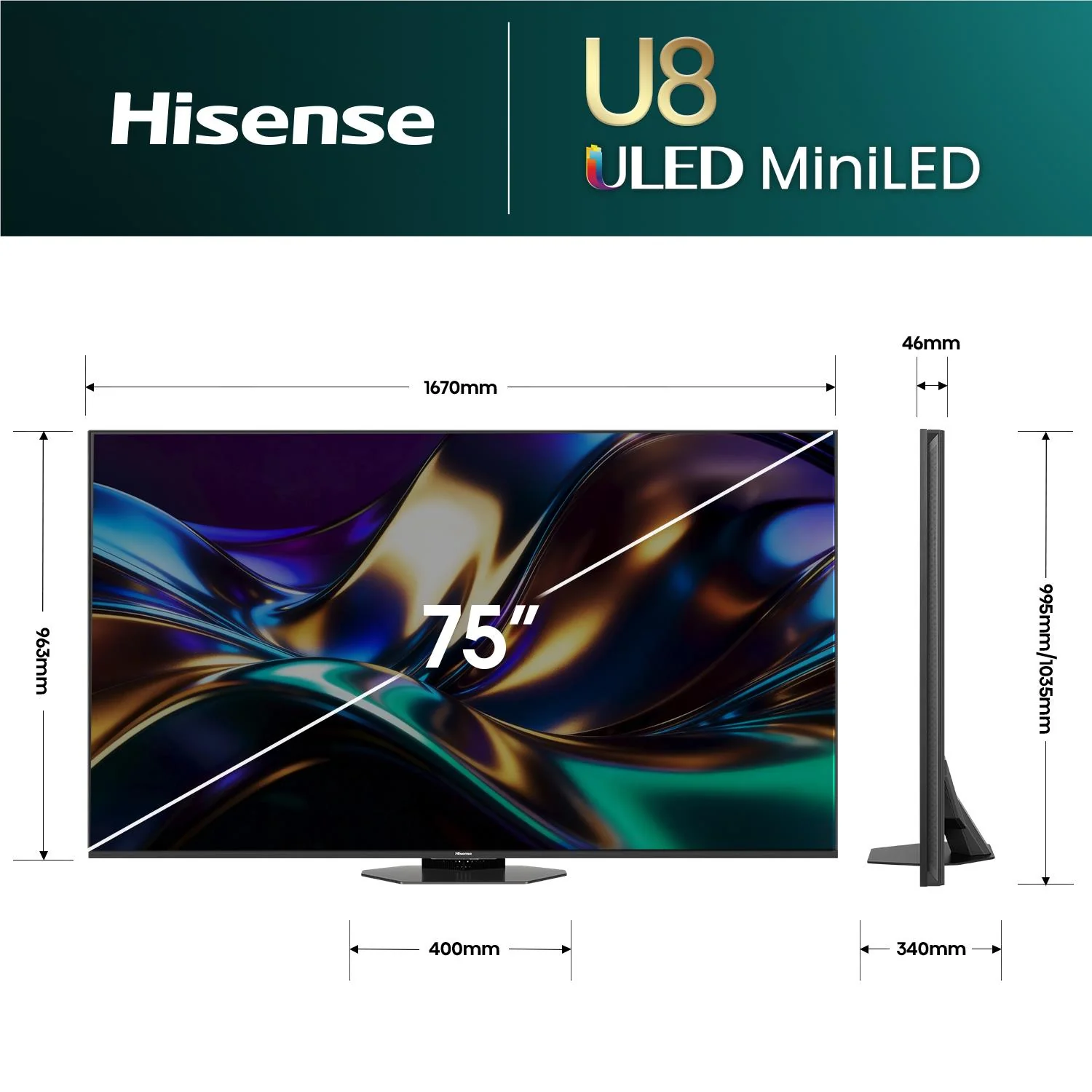 Hisense 75" U85AU 4K ULED Mini-LED Pro Smart TV [2026] - Image 5