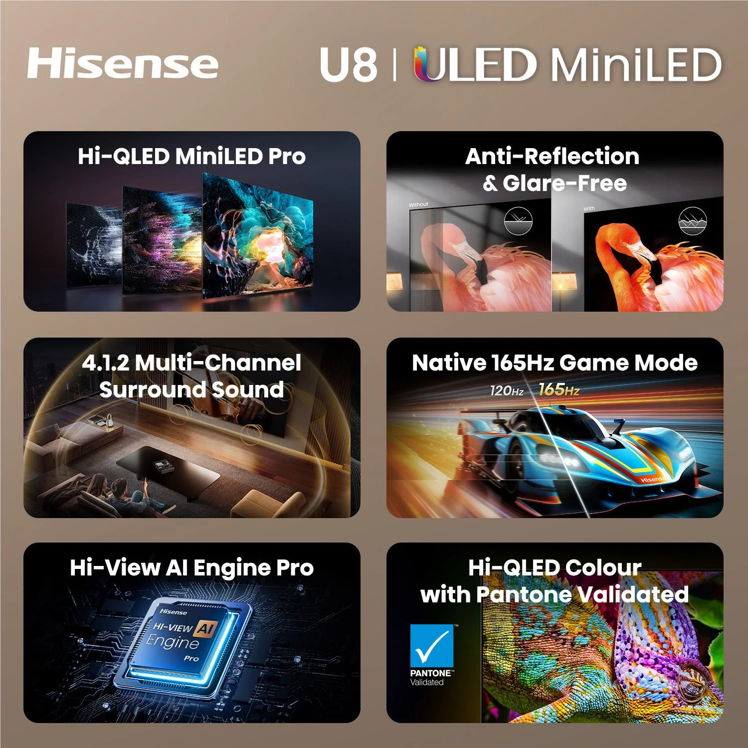 Hisense 75" U85AU 4K ULED Mini-LED Pro Smart TV [2026] - Image 7