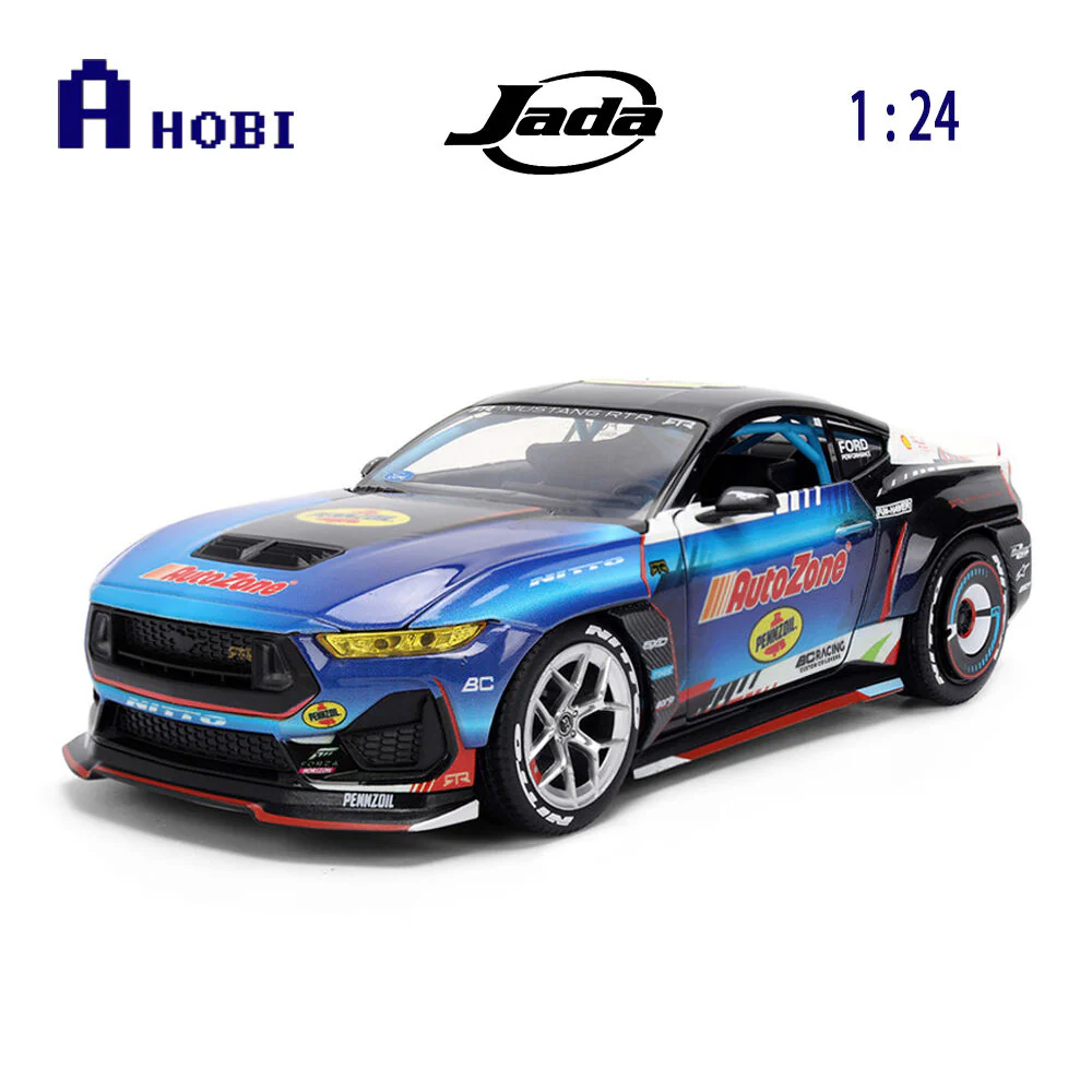 Jada 1:24 Big Time Muscle 2025 Ford Mustang RTR James Deane Racing Diecast Car - Image 7