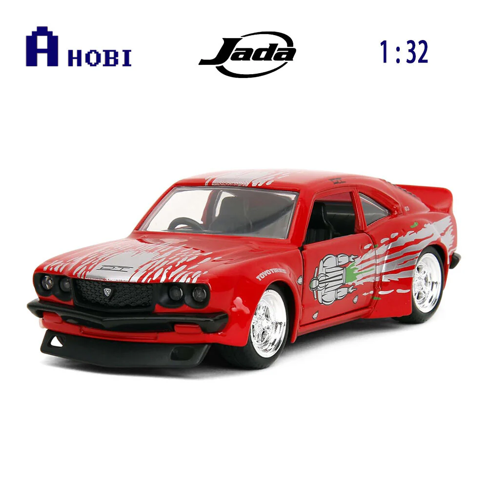 Jada 1:32 Scale Fast & Furious 1974 Mazda RX-3 Red Diecast Vehicle Model - Image 7