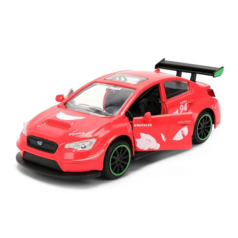 Jada 1:32 Scale Sonic The Hedgehog 2016 Subaru WRX STI Red Diecast Model Car - Image 3