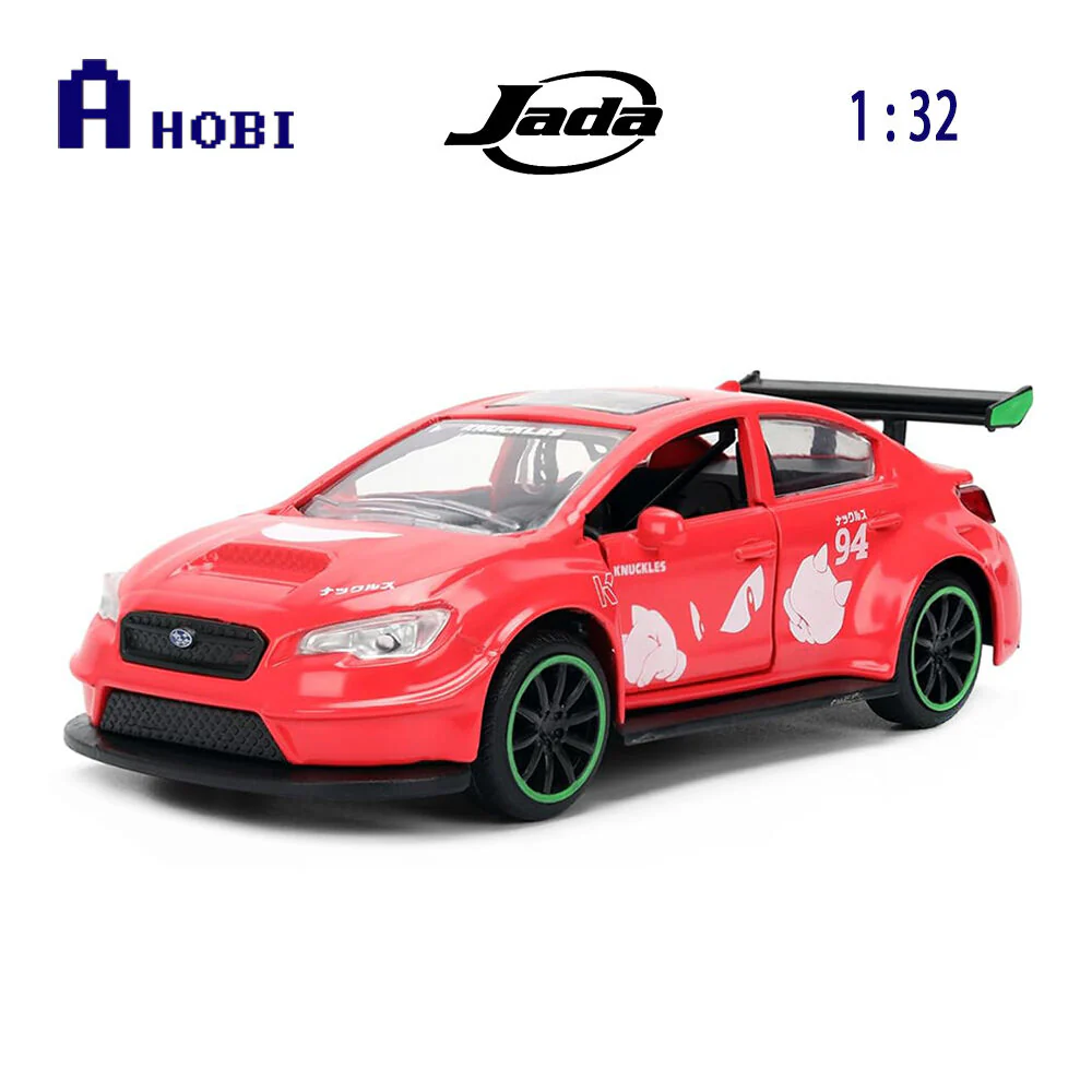 Jada 1:32 Scale Sonic The Hedgehog 2016 Subaru WRX STI Red Diecast Model Car - Image 7
