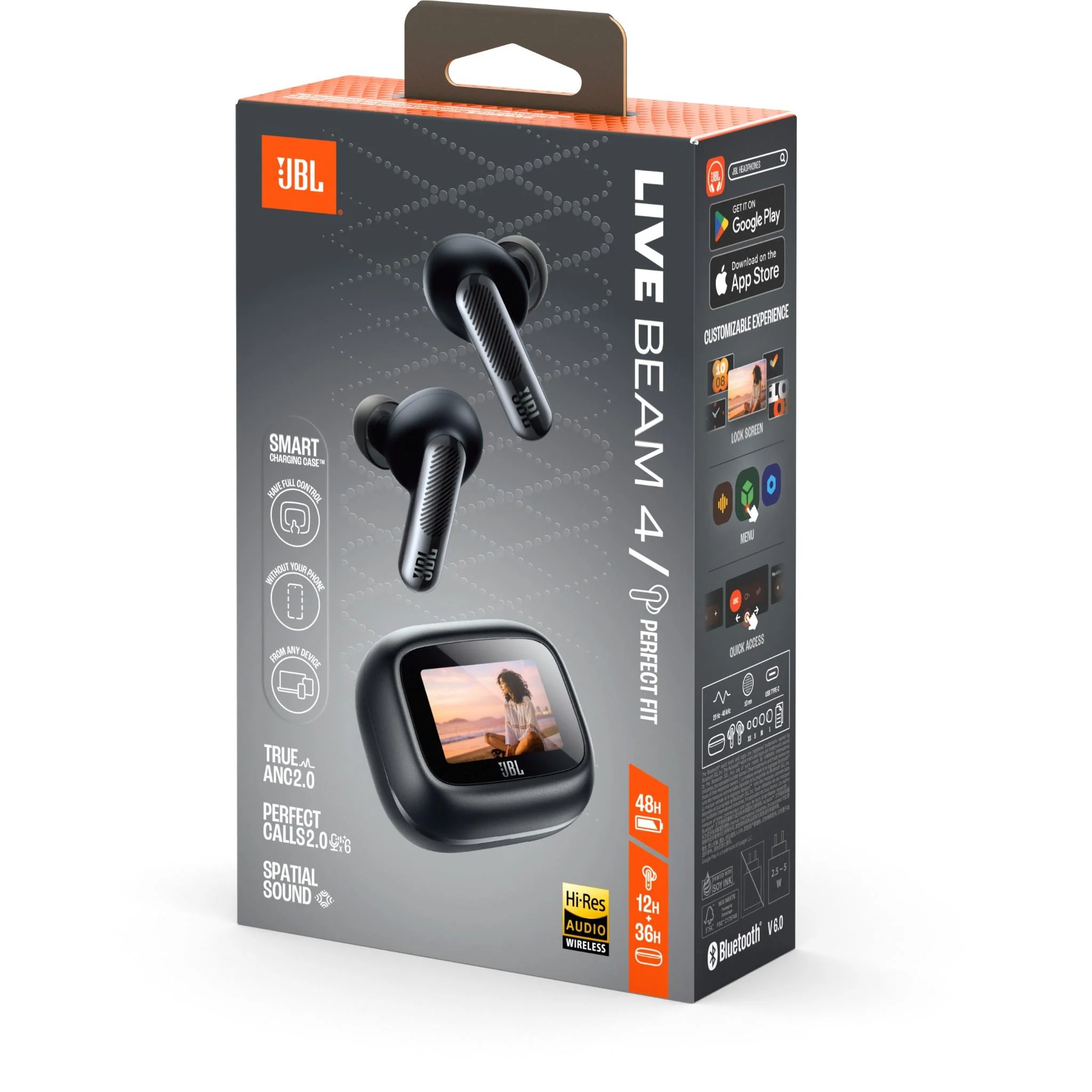 JBL Live Beam 4 TWS Adaptive Noise Cancelling Earbuds (Black) - Image 7