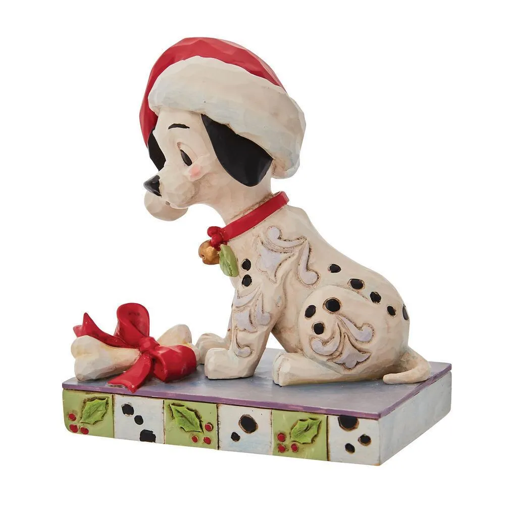 Jim Shore Disney Traditions - 101 Dalmatians Christmas - Lucky - Image 4