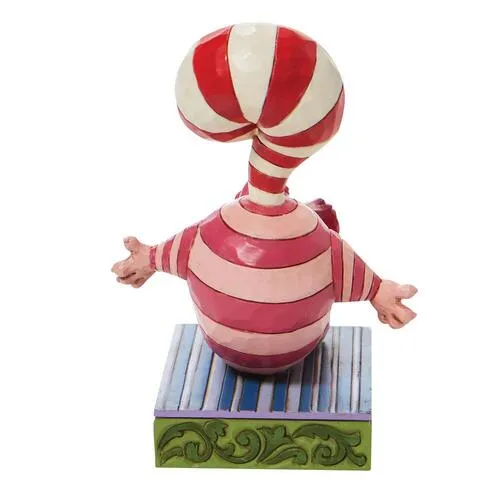 Jim Shore Disney Traditions - Alice In Wonderland Cheshire Cat - Candy Cane Cheer - Image 2
