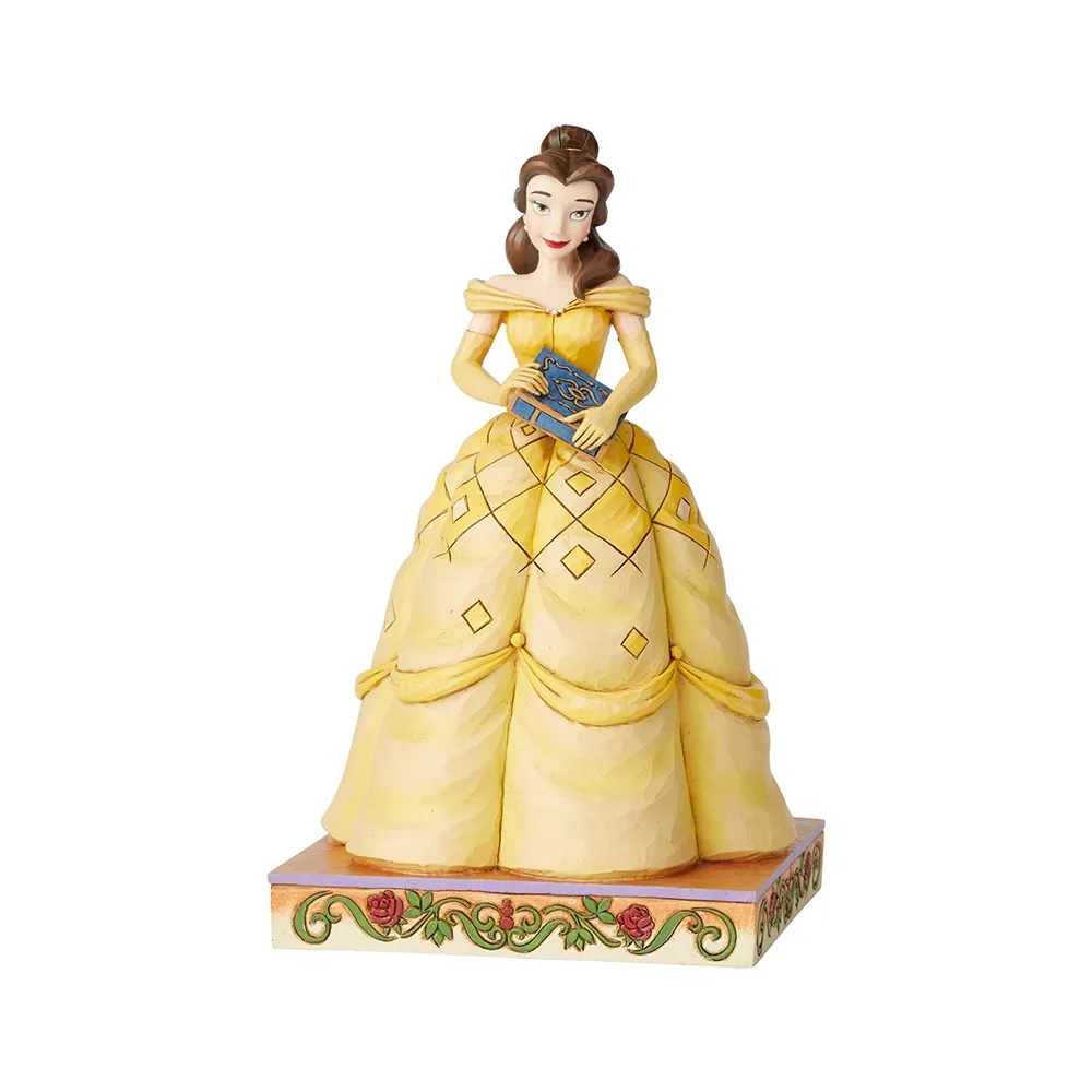 Jim Shore Disney Traditions - Beauty and the Beast Belle - Book-Smart Beauty Princess Passion - Image 2