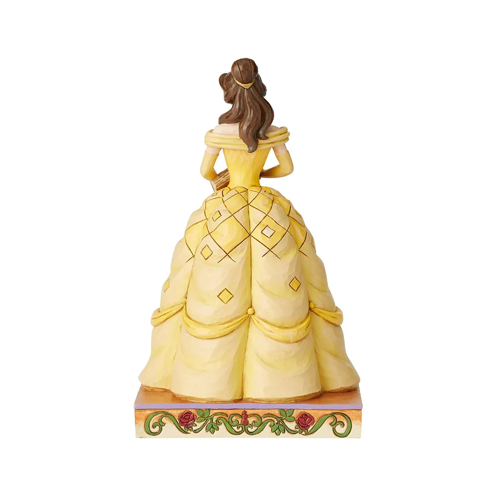 Jim Shore Disney Traditions - Beauty and the Beast Belle - Book-Smart Beauty Princess Passion - Image 3