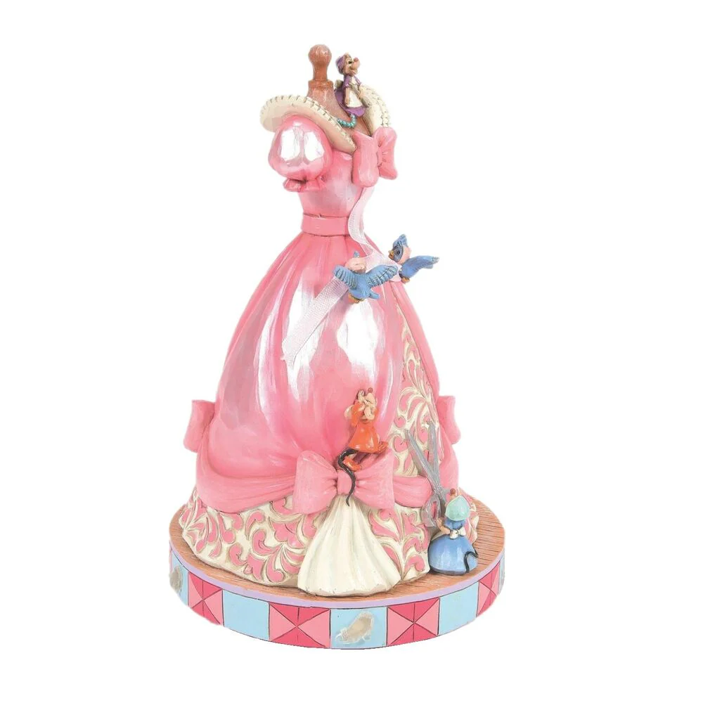 Jim Shore Disney Traditions - Cinderella's Pink Dress Musical Figurine - Image 3