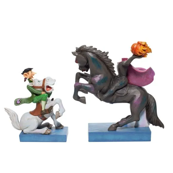 Jim Shore Disney Traditions - Legend of Sleepy Hollow Headless Horseman and Ichabod - Head s Up Ichabod! - Image 3