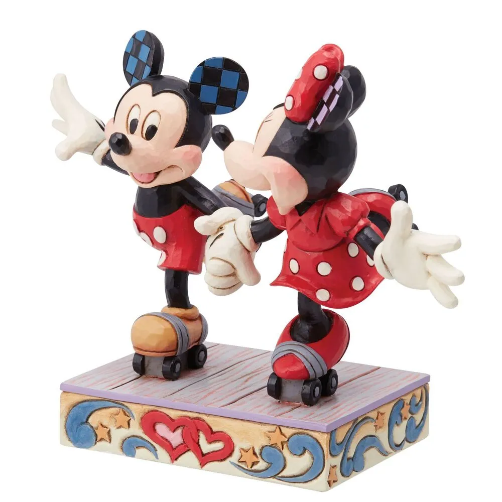 Jim Shore Disney Traditions - Mickey and Minnie - A Sweet Skate - Image 2