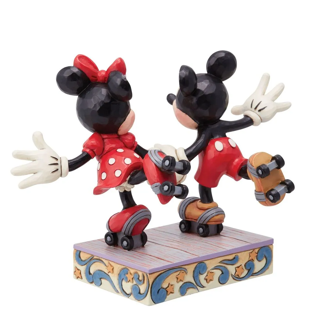Jim Shore Disney Traditions - Mickey and Minnie - A Sweet Skate - Image 3