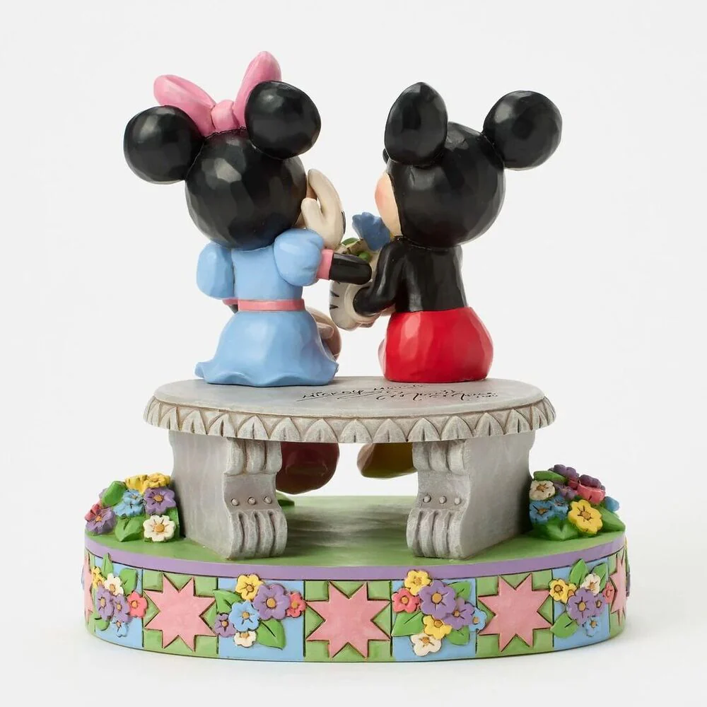 Jim Shore Disney Traditions - Mickey and Minnie Mouse Spring - A Blooming Romance - Image 3