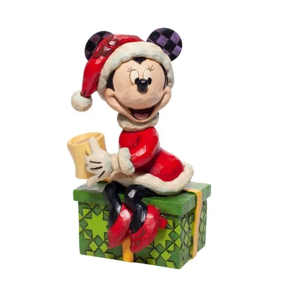 Jim Shore Disney Traditions - Minnie Mouse as Santa - Chocolate Delight