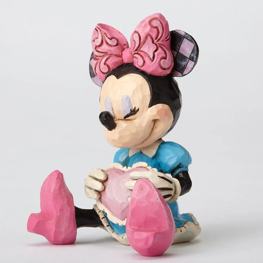 Jim Shore Disney Traditions - Minnie Mouse with Heart Mini Figurine - Image 3