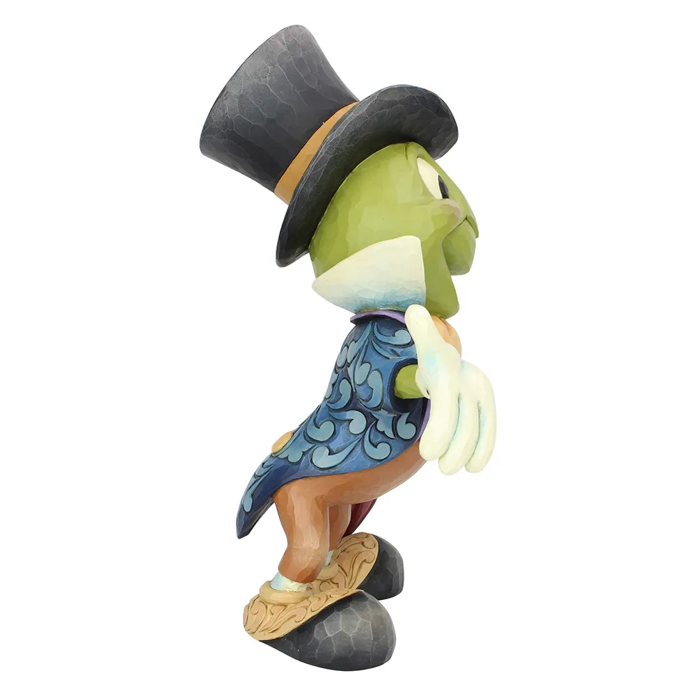 Jim Shore Disney Traditions - Pinocchio Jiminy Cricket - Cricket's the Name Jiminy Cricket Large Statement - Image 3