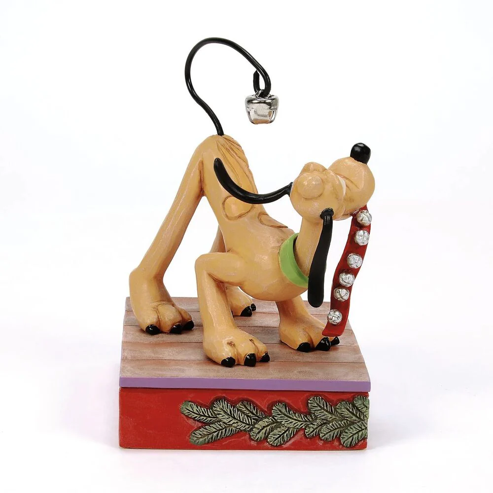 Jim Shore Disney Traditions - Pluto with Christmas Bell on Tail - Jolly Jingle Tail - Image 4
