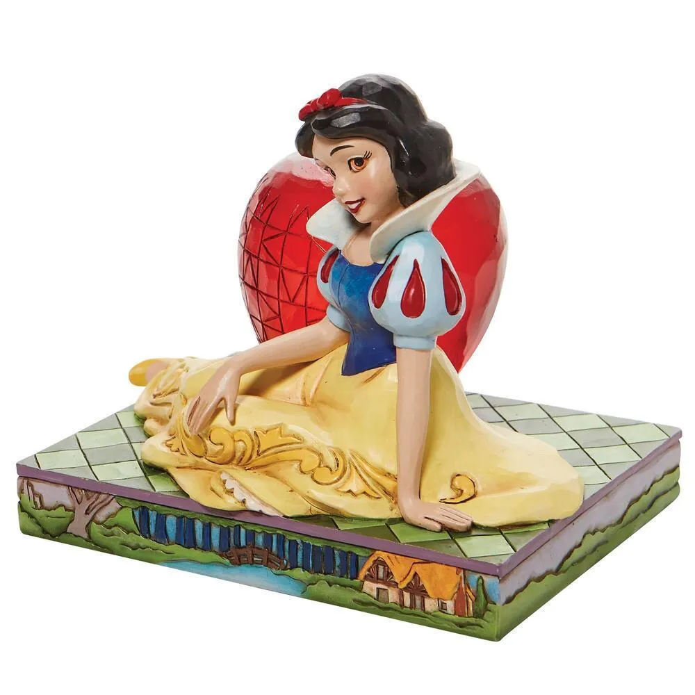 Jim Shore Disney Traditions - Snow White and The Seven Dwarfs - Snow White and Apple - Image 3