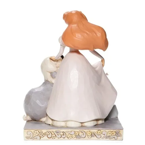 Jim Shore Disney Traditions - The Little Mermaid Ariel - Spirited Siren White Woodland - Image 2
