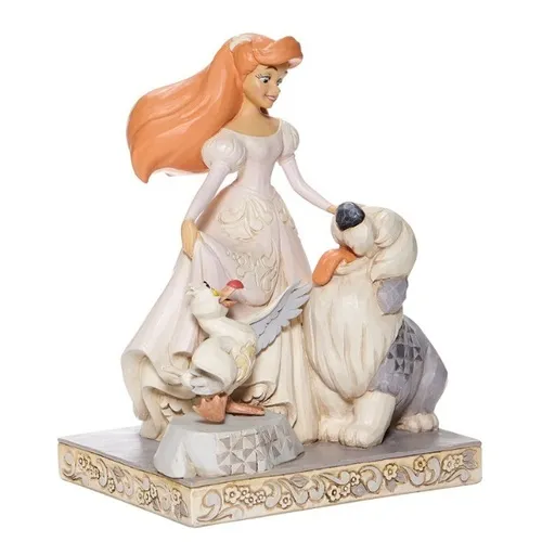 Jim Shore Disney Traditions - The Little Mermaid Ariel - Spirited Siren White Woodland - Image 4